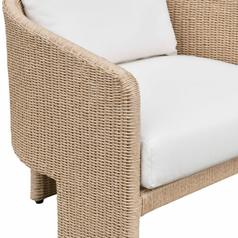 Alexa Cream Performance Fabric Outdoor Armchair Model: TOV-O68809