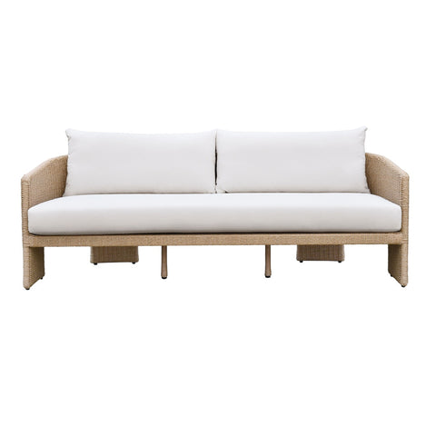 Alexa Cream Performance Fabric Outdoor Sofa Model: TOV-O68810