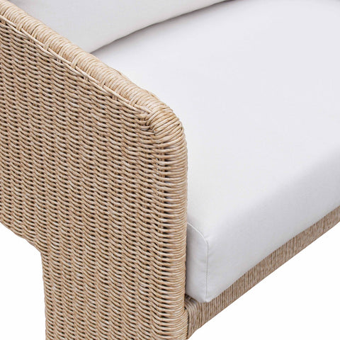 Alexa Cream Performance Fabric Outdoor Sofa Model: TOV-O68810
