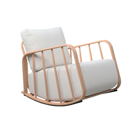 Violette Terracotta and Cream Outdoor Rocking Chair Model: TOV-O68855