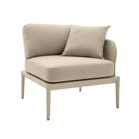 Kapri Taupe Modular Outdoor RAF Corner Seat Model: TOV-O68890