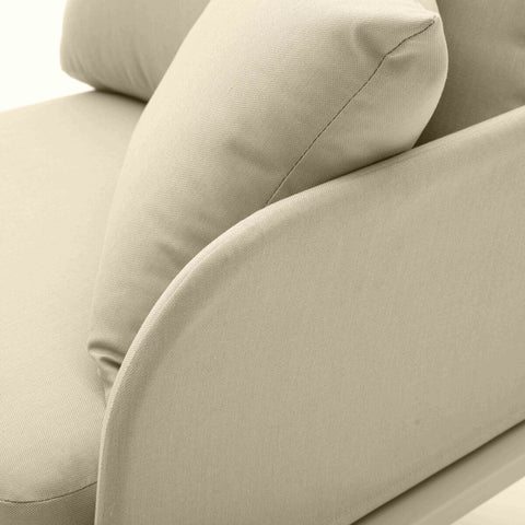 Kapri Taupe Modular Outdoor RAF Corner Seat Model: TOV-O68890