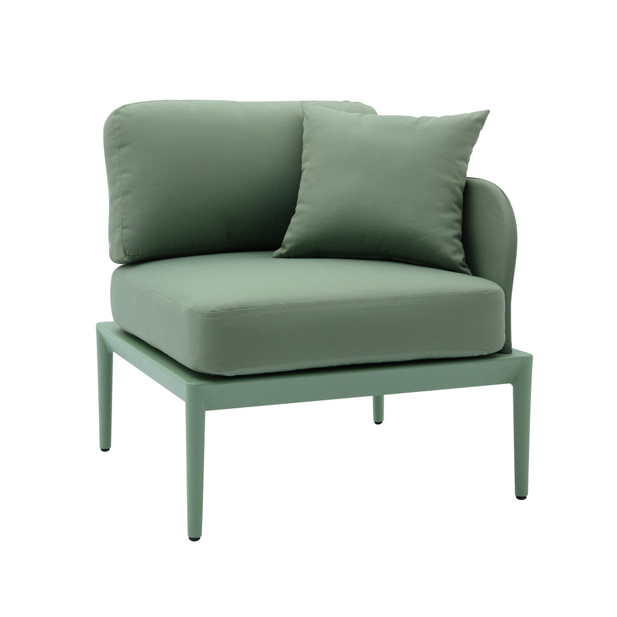Kapri Moss Green Modular Outdoor RAF Corner Seat Model: TOV-O68895