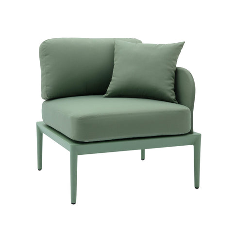 Kapri Moss Green Modular Outdoor RAF Corner Seat Model: TOV-O68895