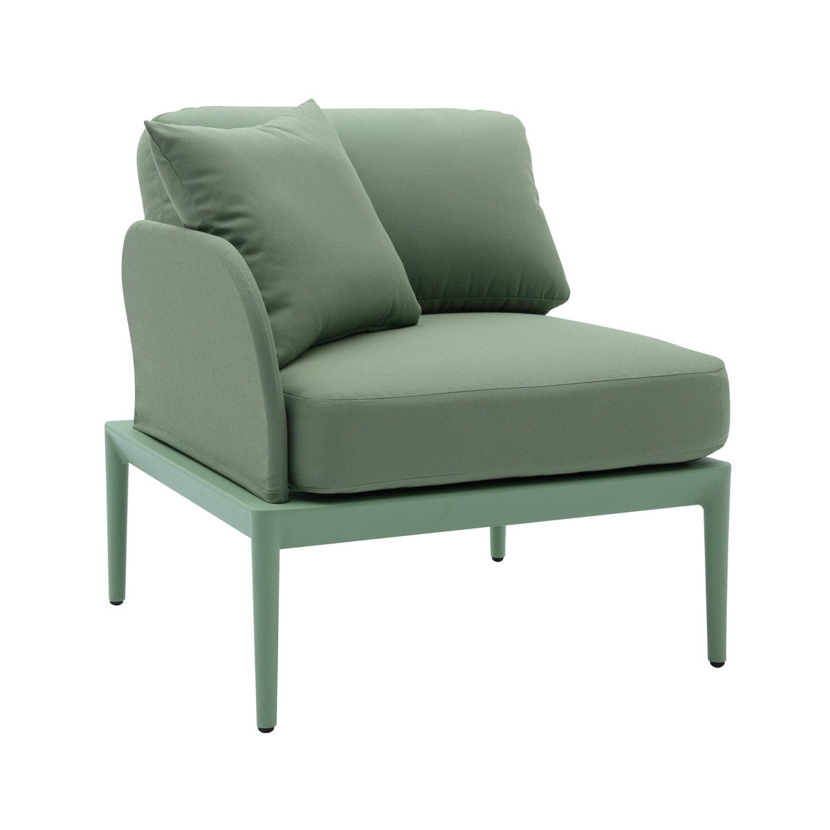 Kapri Moss Green Modular Outdoor LAF Corner Seat Model: TOV-O68896