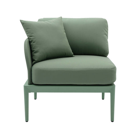 Kapri Moss Green Modular Outdoor LAF Corner Seat Model: TOV-O68896
