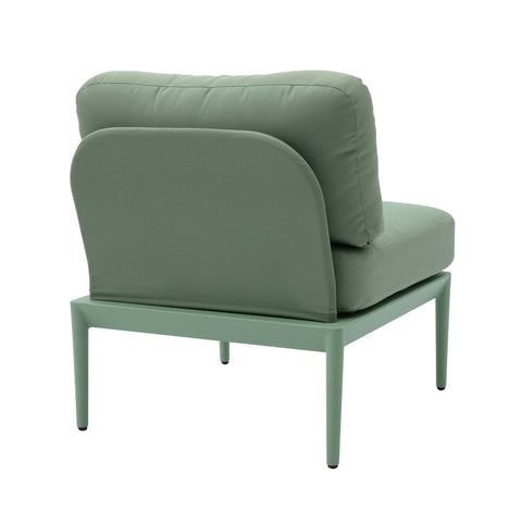 Kapri Moss Green Modular Outdoor Armless Chair Model: TOV-O68897