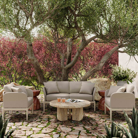 Kapri Taupe Modular Outdoor Loveseat Model: TOV-O68899-LO