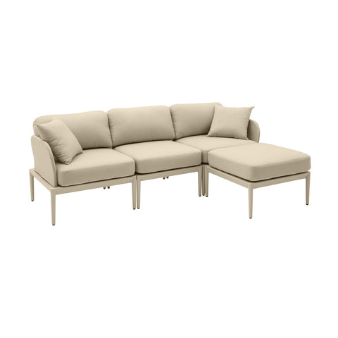 Kapri Taupe Modular Outdoor Sectional Model: TOV-O68899-SEC