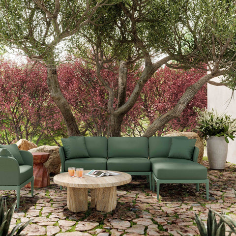 Kapri Moss Green Modular Outdoor Sectional Model: TOV-O68900-SEC