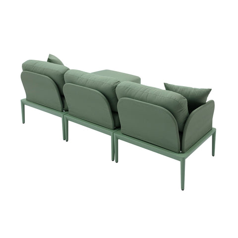 Kapri Moss Green Modular Outdoor Sectional Model: TOV-O68900-SEC