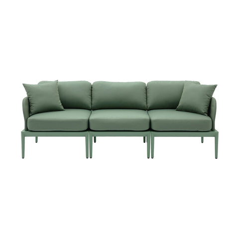Kapri Moss Green Modular Outdoor Sofa Model: TOV-O68900-SO