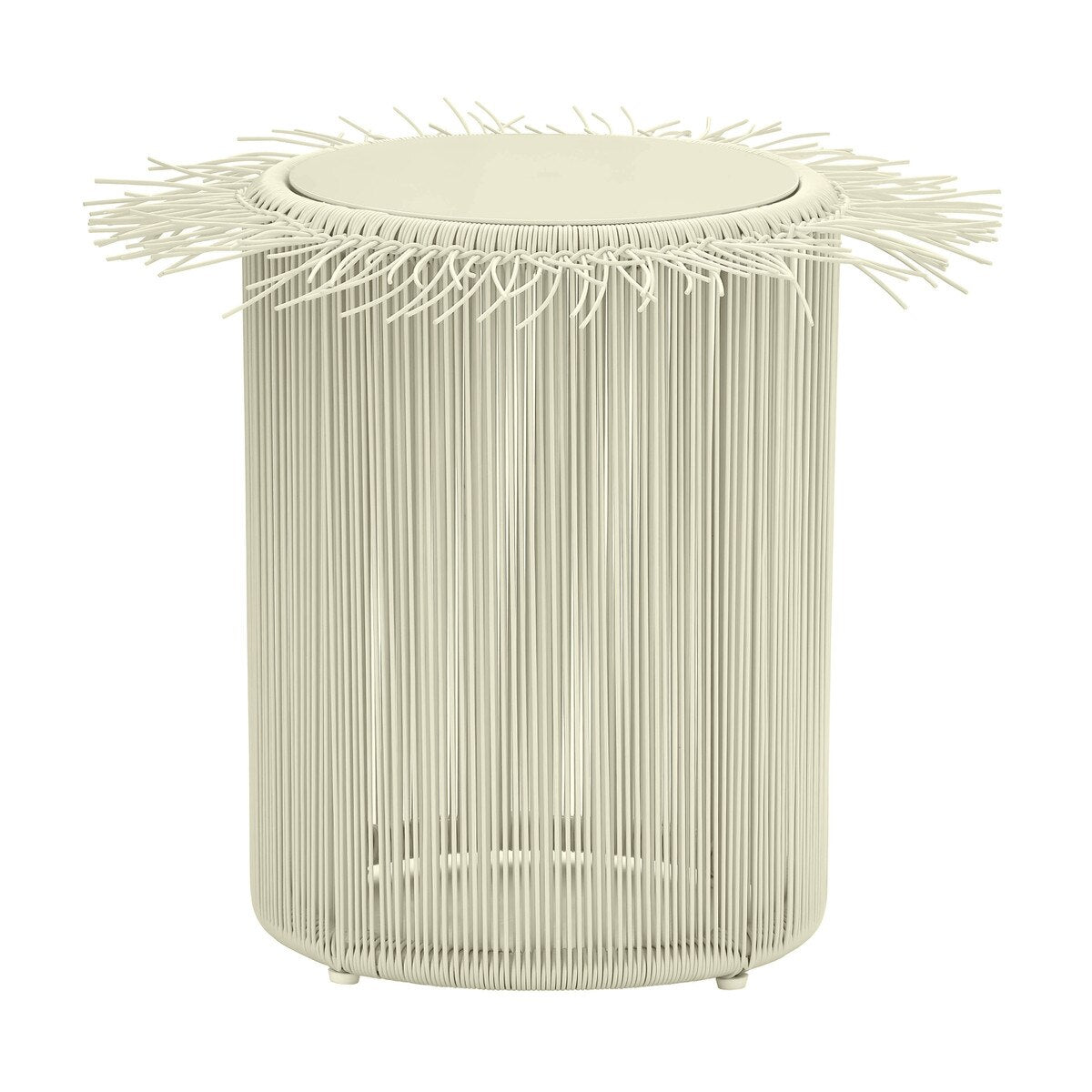 Rafa Cream Outdoor Side Table Model: TOV-O68952
