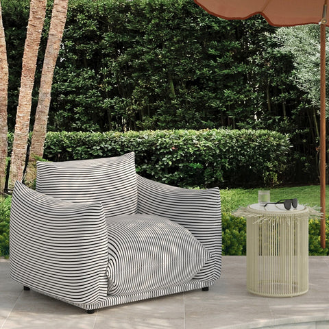 Rafa Cream Outdoor Side Table Model: TOV-O68952