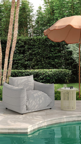 Rafa Cream Outdoor Side Table Model: TOV-O68952