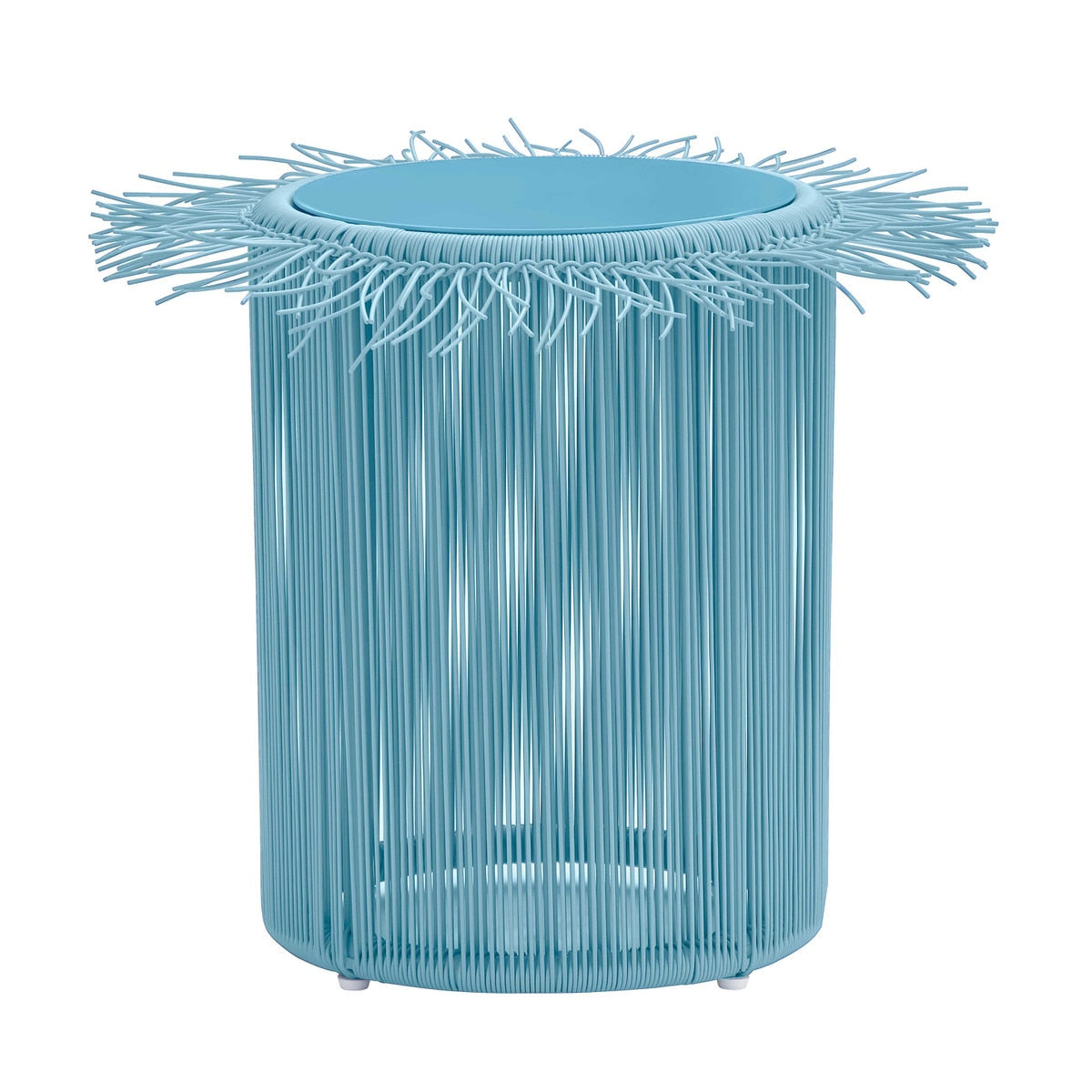 Rafa Blue Outdoor Side Table Model: TOV-O68953