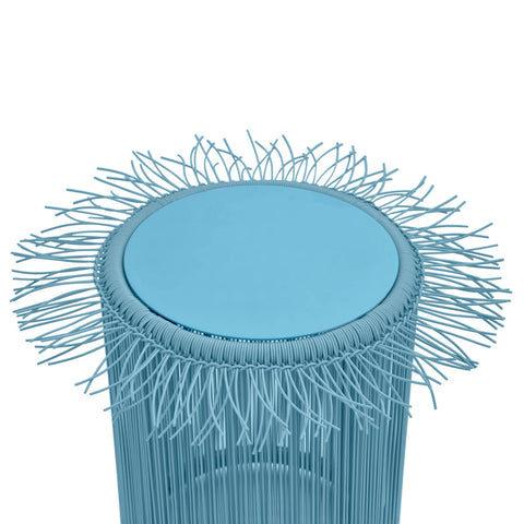 Rafa Blue Outdoor Side Table Model: TOV-O68953