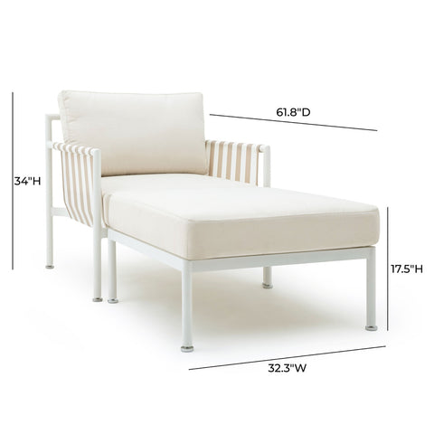Dunes Cream Outdoor Lounge Set Model: TOV-O68965-O68966