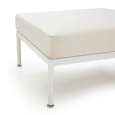 Dunes Cream Outdoor Ottoman Model: TOV-O68966