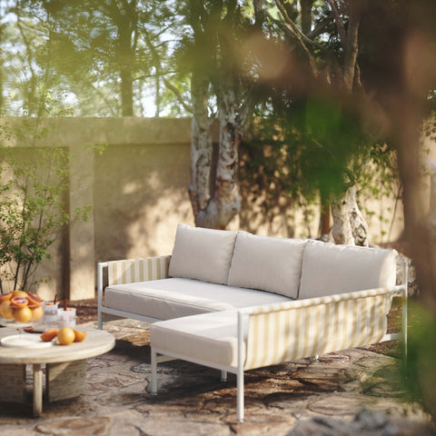 Dunes Cream Outdoor Sectional - RAF Model: TOV-O68967-O68970