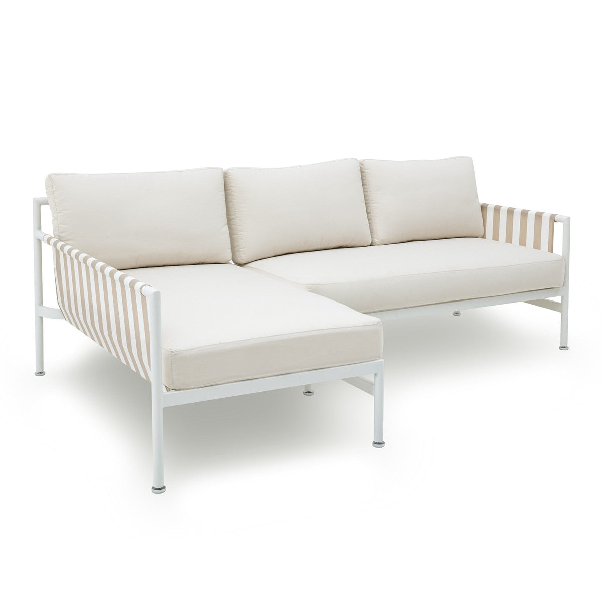 Dunes Cream Outdoor Sectional - LAF Model: TOV-O68968-O68969