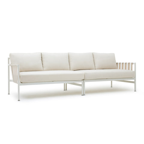 Dunes Cream Outdoor 110" Sofa Model: TOV-O68969-O68970