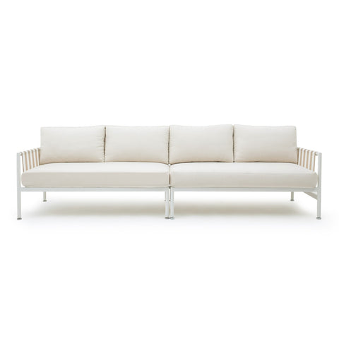 Dunes Cream Outdoor 110" Sofa Model: TOV-O68969-O68970