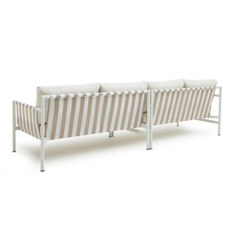 Dunes Cream Outdoor 110" Sofa Model: TOV-O68969-O68970