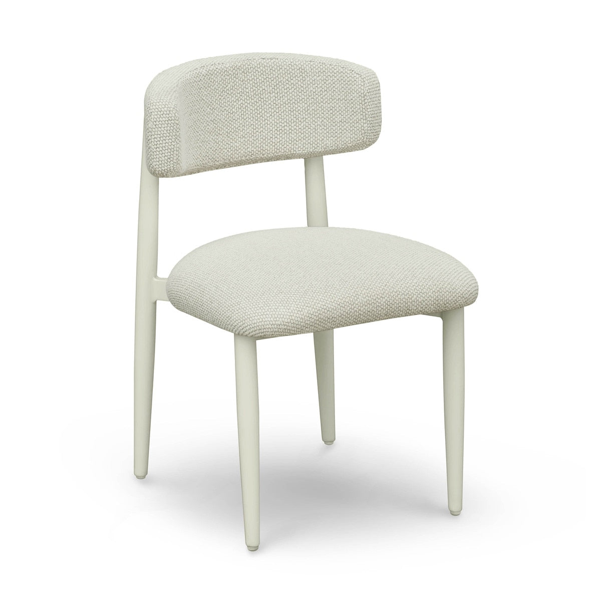 Annika Cream Textured Outdoor Dining Side Chair Model: TOV-O69108