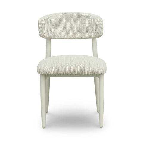 Annika Cream Textured Outdoor Dining Side Chair Model: TOV-O69108