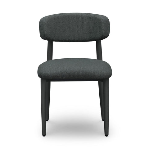 Annika Black Textured Outdoor Dining Side Chair Model: TOV-O69109