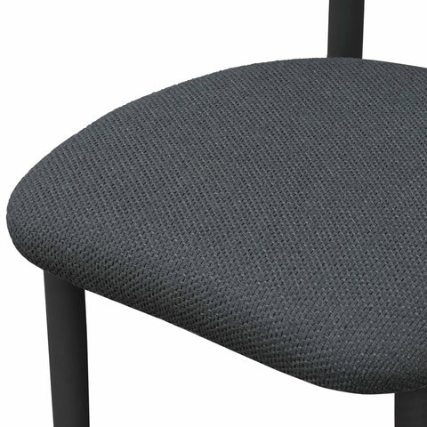 Annika Black Textured Outdoor Dining Side Chair Model: TOV-O69109