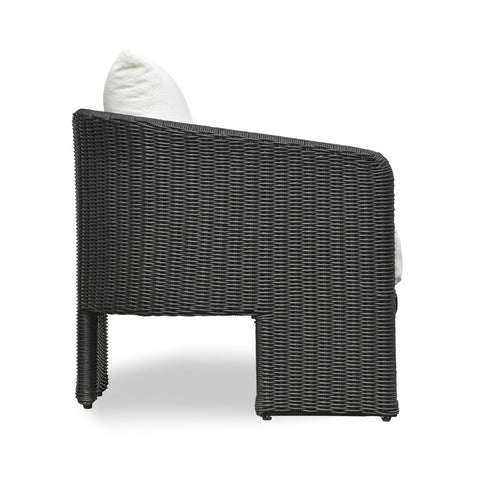 Alexa Black Rattan Performance Fabric Outdoor Armchair Model: TOV-O69282
