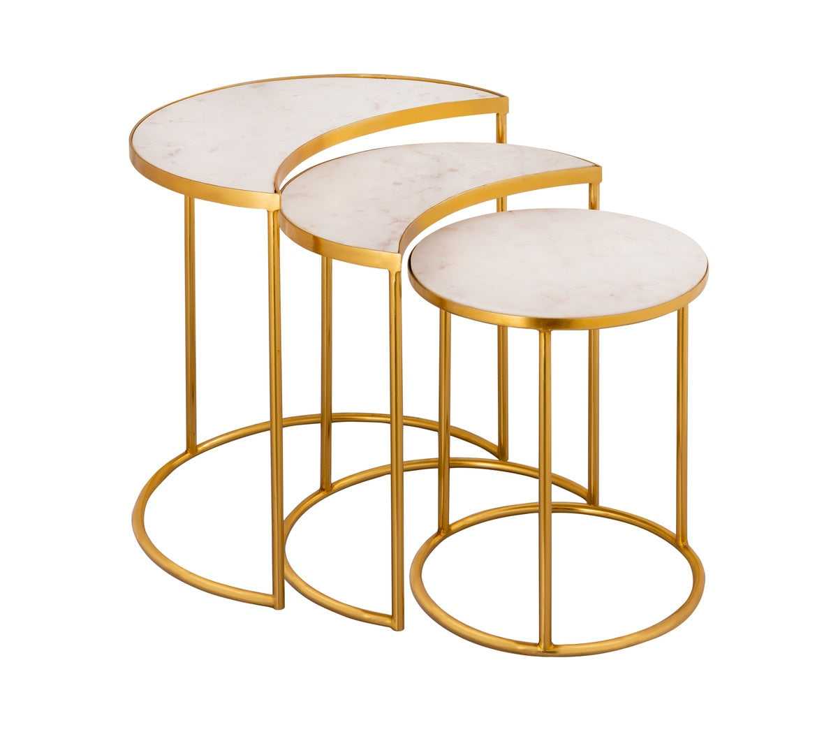Crescent Nesting Tables By Inspire Me! Home Decor Model: TOV-OC18310