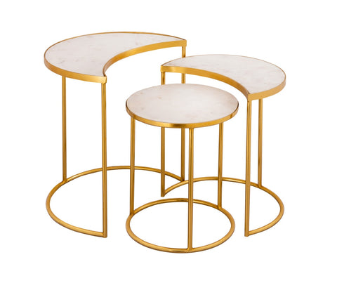 Crescent Nesting Tables By Inspire Me! Home Decor Model: TOV-OC18310