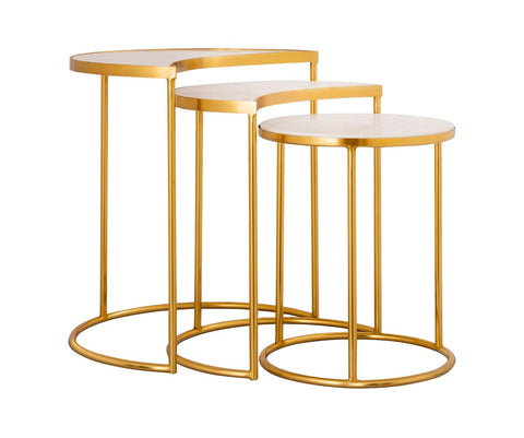 Crescent Nesting Tables By Inspire Me! Home Decor Model: TOV-OC18310