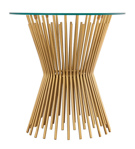 Grace Glass Side Table By Inspire Me! Home Decor Model: TOV-OC18316