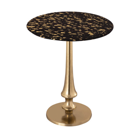 Gold Goathide Side Table Model: TOV-OC18343