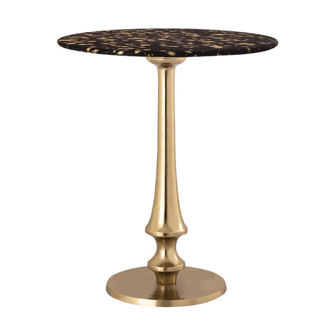 Gold Goathide Side Table Model: TOV-OC18343