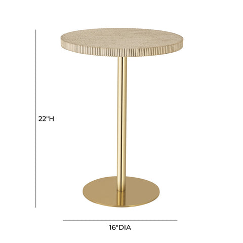 Fiona Gold Stone Side Table Model: TOV-OC18350