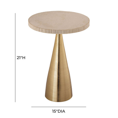 Celeste Ribbed Side Table Model: TOV-OC18353