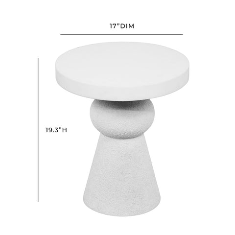 Lupita White Side Table Model: TOV-OC18431