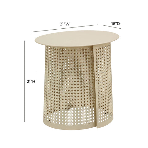 Pesky Eggnog Cream Side Table Model: TOV-OC18448