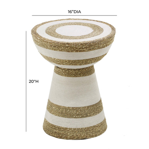 Wren Striped Side Table Model: TOV-OC18472
