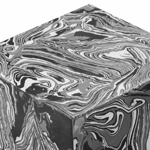 Camryn Swirled Resin Side Table Model: TOV-OC18475