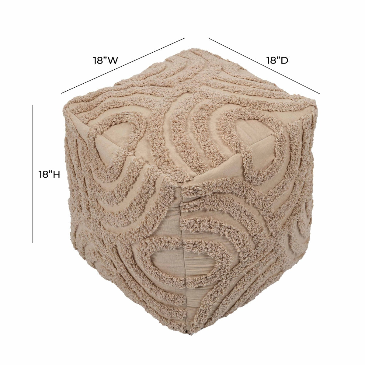 Miranda Knitted Pouf Model: TOV-OC18534