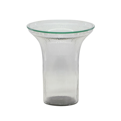 Cassandra Clear Glass Flared Side Table Model: TOV-OC18599