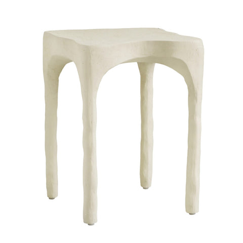 Skully Cream Textured Side Table Model: TOV-OC18622