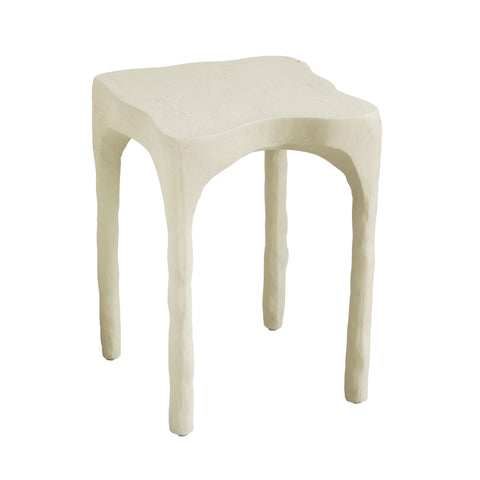 Skully Cream Textured Side Table Model: TOV-OC18622