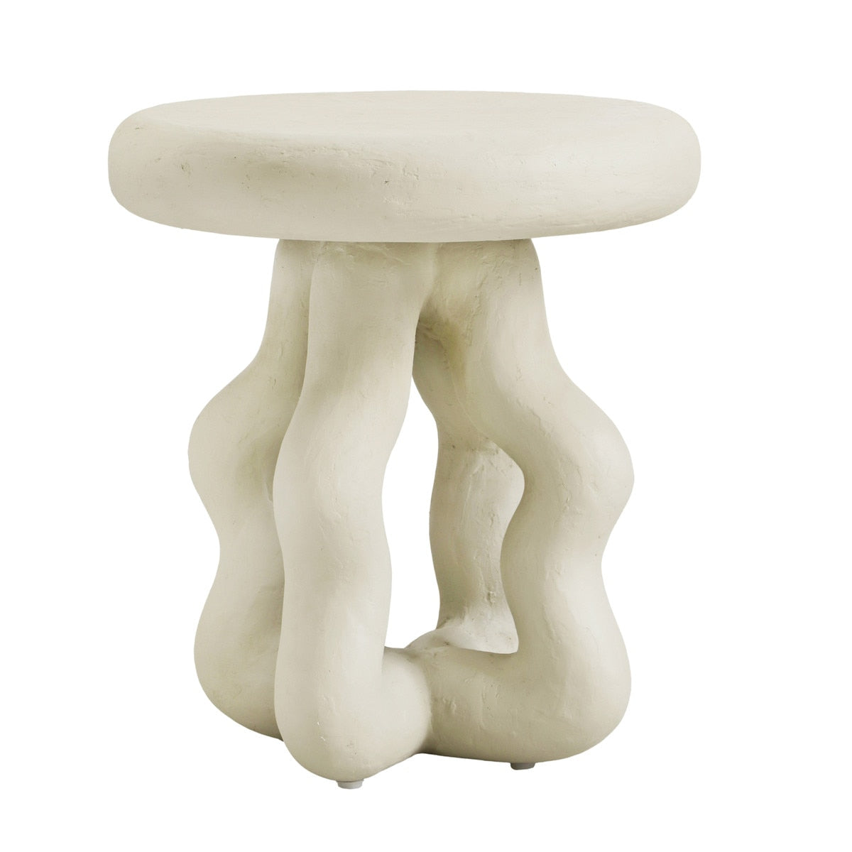 Maddie Cream Textured Side Table Model: TOV-OC18623